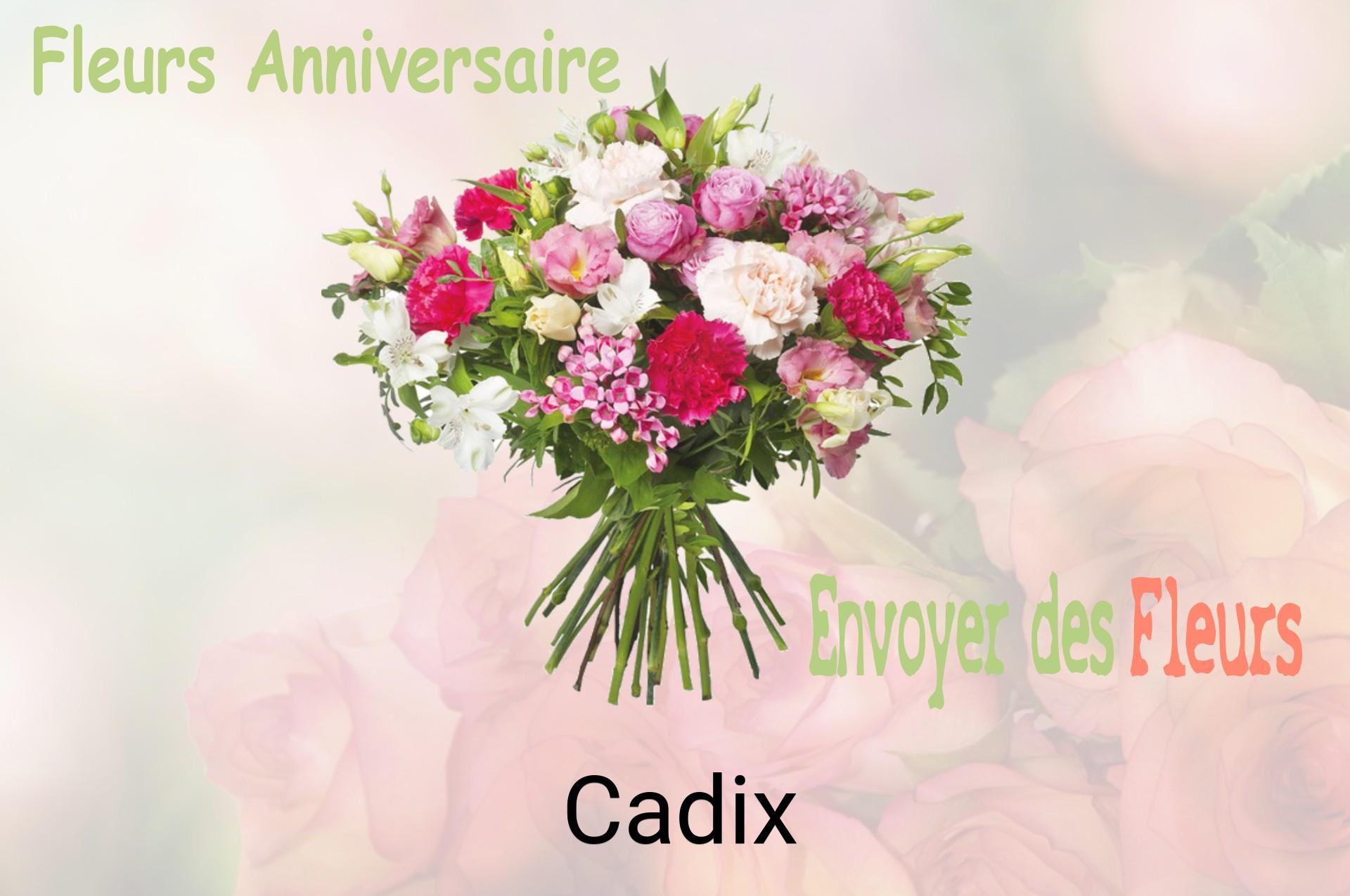 Bouquet de fleurs d’anniversaire livré à Cadix